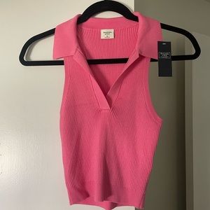 NWT Abercrombie Collared Knit Tank